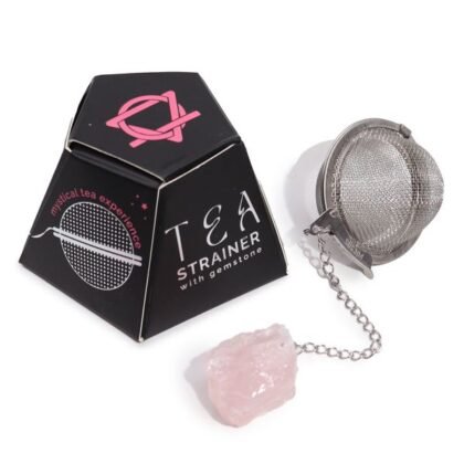 Infusor de Chá — Quartzo Rosa