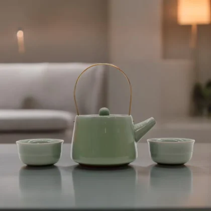 Bule Momento de Chá — Verde, fotografia oficial do produto