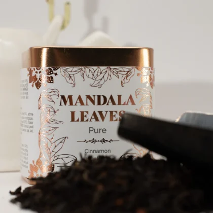 Chá preto com canela em lata